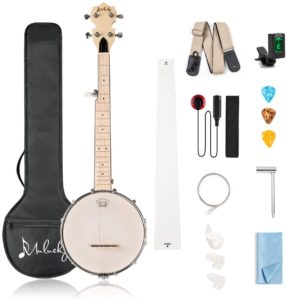 MuLucky’s 5 string banjo kit for beginners- Best banjo strings for a beginner